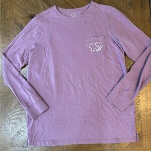Ivory Ella Lavender Long Sleeve Graphic Tee